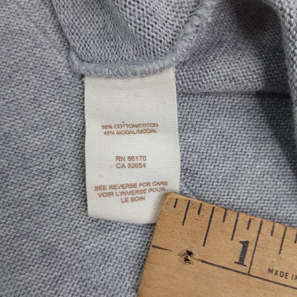 *SOLD* Free People Womens Shirt Dress Gray Button Front Military No Size Tag - Picture 7 of 11